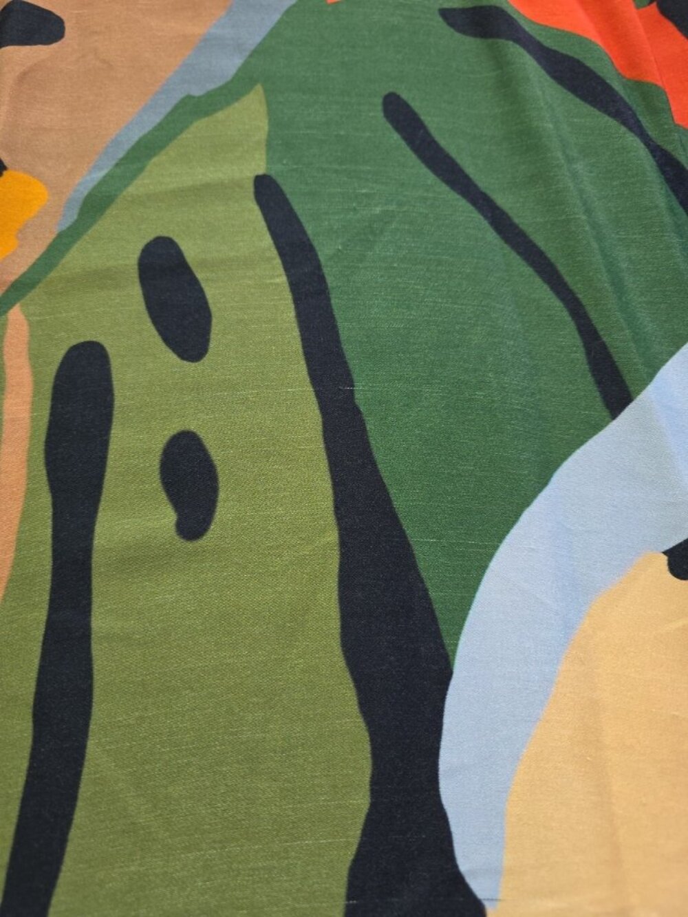 Farm Rio Anthropologie Dress XS Tropical Abstract Sleeveless Midi Boho - Picture 11 of 16
